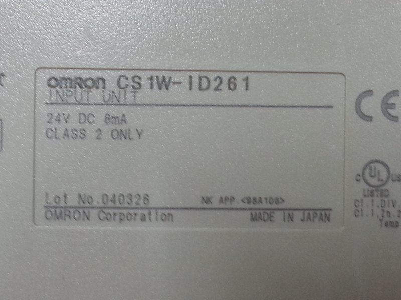 Omron Plc Cs1w Id261 Module 裕益科技自動化設備可程式編碼器plc分散式控制系統dcs